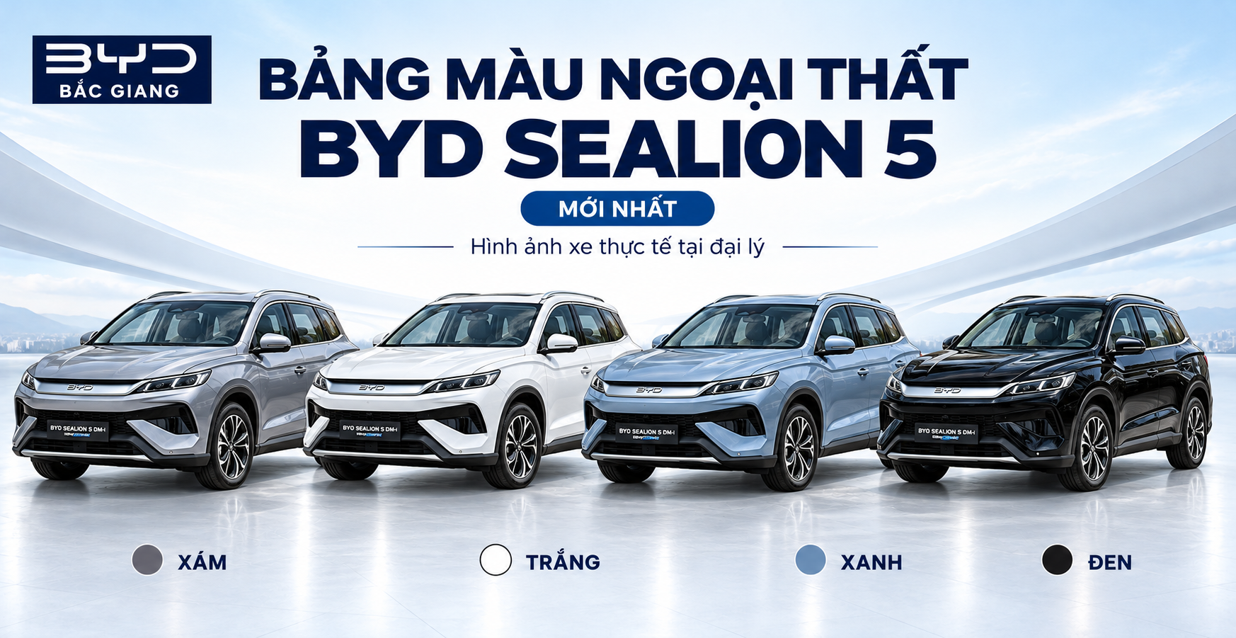 Bảng Màu Ngoại Thất BYD Sealion 5 Mới Nhất: Tổng Hợp Hình Ảnh Xe Thực Tế Tại Đại Lý