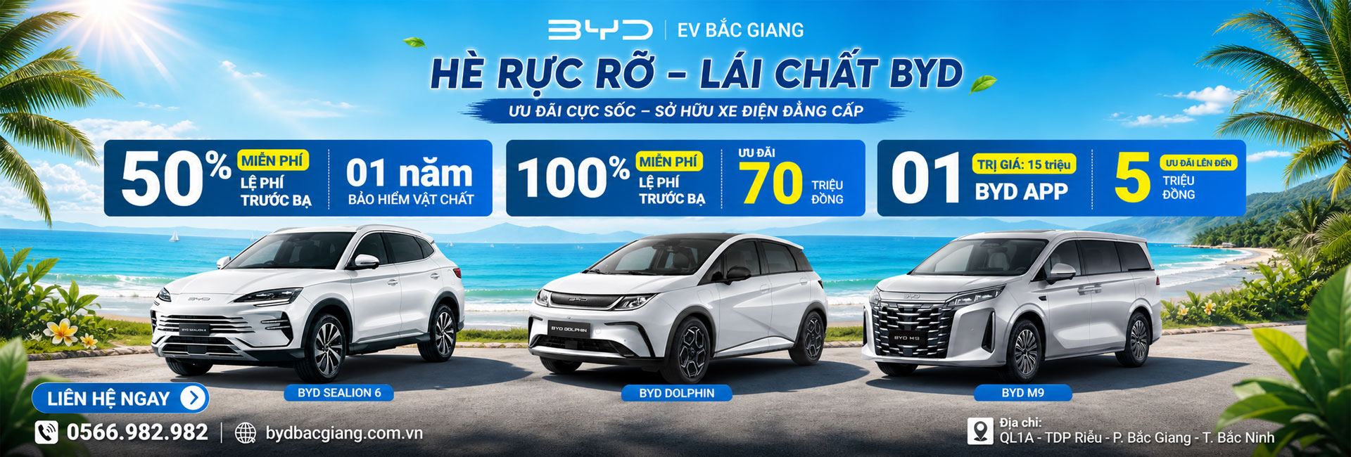 Tháng 12, ưu đãi hấp dẫn đang chờ bạn tại các showroom BYD Bắc Giang