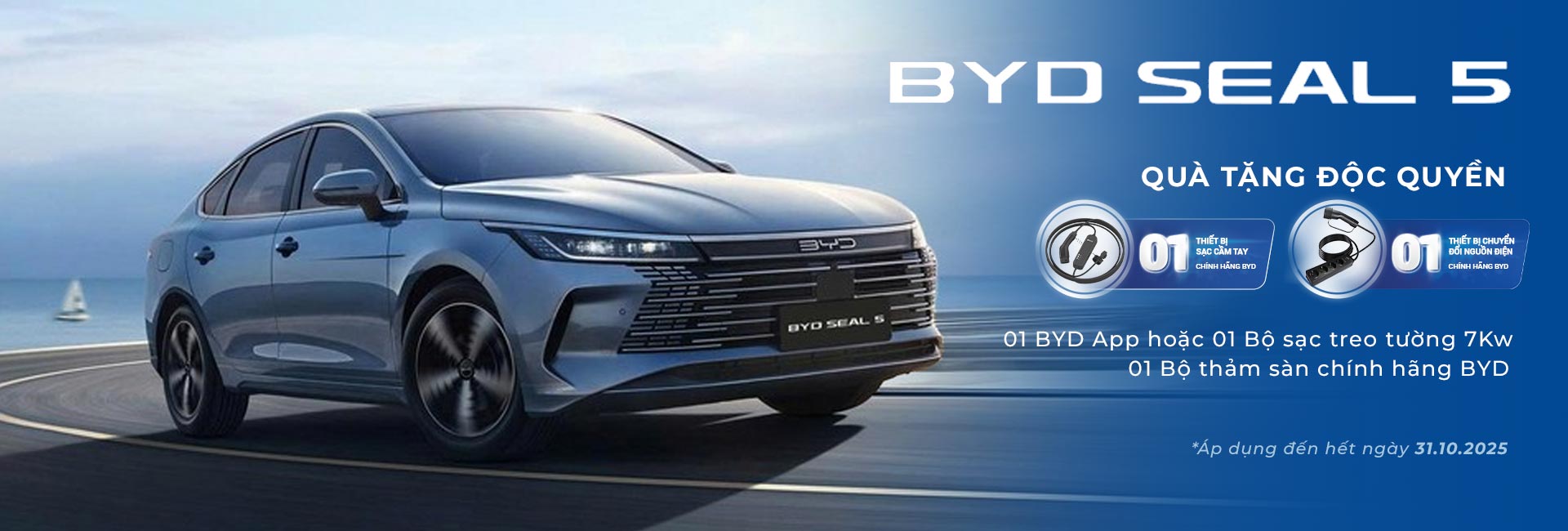 BYD Seal 5 — Ưu đãi Cực Khủng cho những khách hàng đầu tiên sở hữu BYD Seal 5. Liên Hệ Ngay. BYD Seal 5 mẫu xe sedan đô thị cực hot đã có mặt tại Việt Nam. Hỗ Trợ Trả Góp Nhanh.