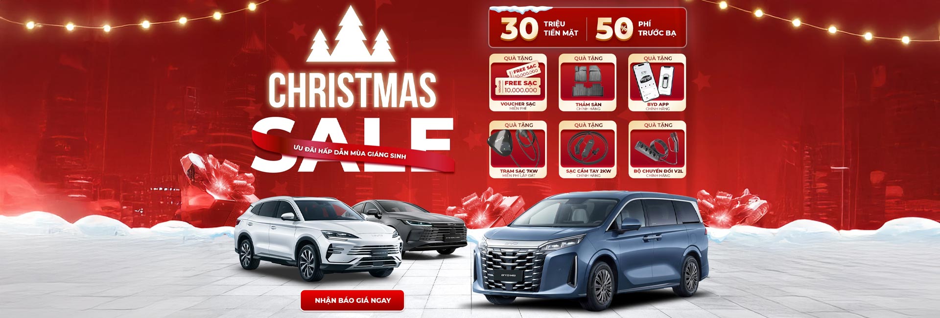 Tháng 12, ưu đãi hấp dẫn đang chờ bạn tại các showroom BYD Bắc Giang