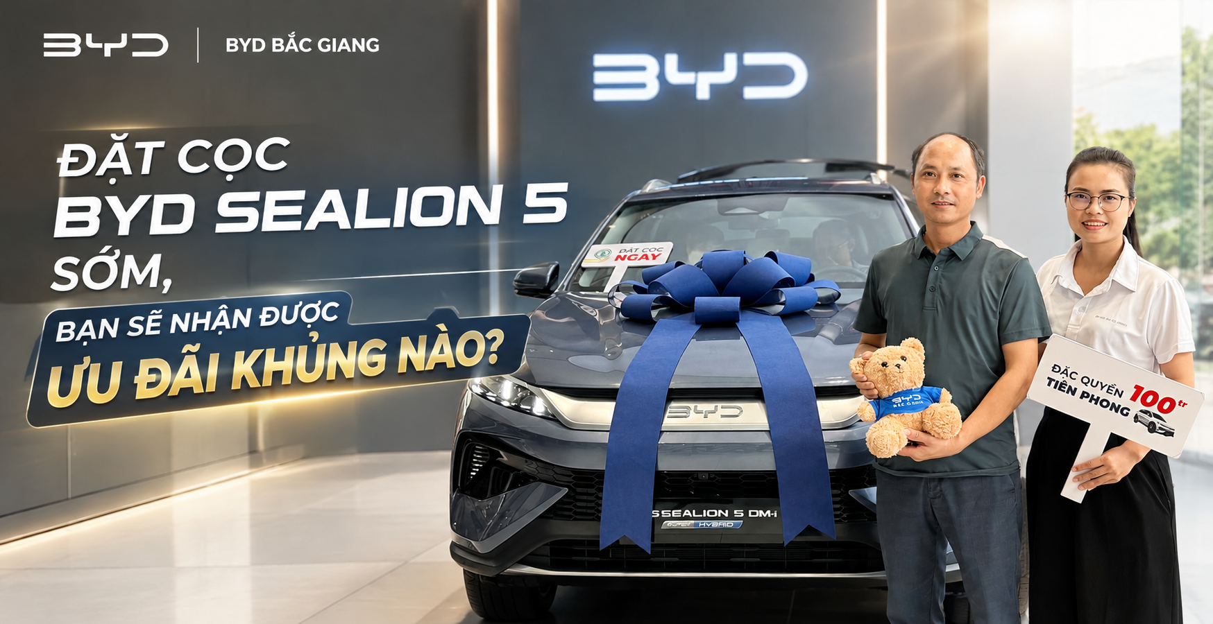 Đặt Cọc BYD Sealion 5 Sớm: Nhận Ngay Ưu Đãi Khủng Trừ Thẳng 80 Triệu Vào Giá Xe