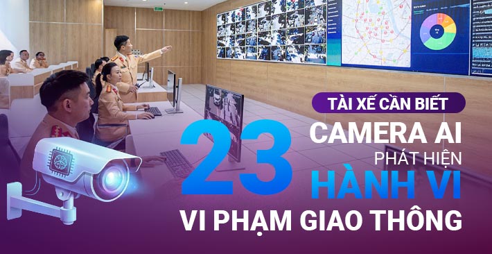 23 lỗi vi phạm giao thông được camera AI chú ý – Tài xế cần biết