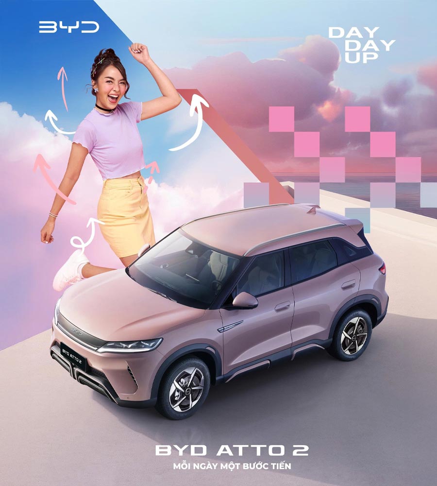 BYD Atto 2 - Xe điện thông minh đô thị | BYD Bắc Giang