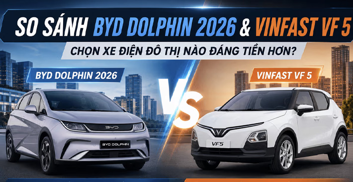 So sánh BYD Dolphin 2026 và VinFast VF 5: Xe điện đô thị nào đáng mua nhất tại Bắc Giang?
